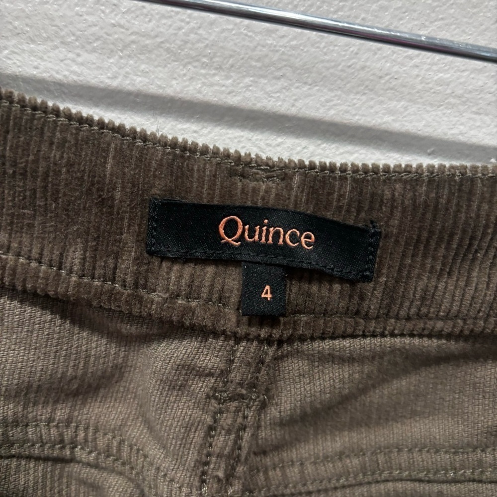 Quince Corduroy Organic Cotton Straight Pants Women’s Size 4 - Picture 2 of 11